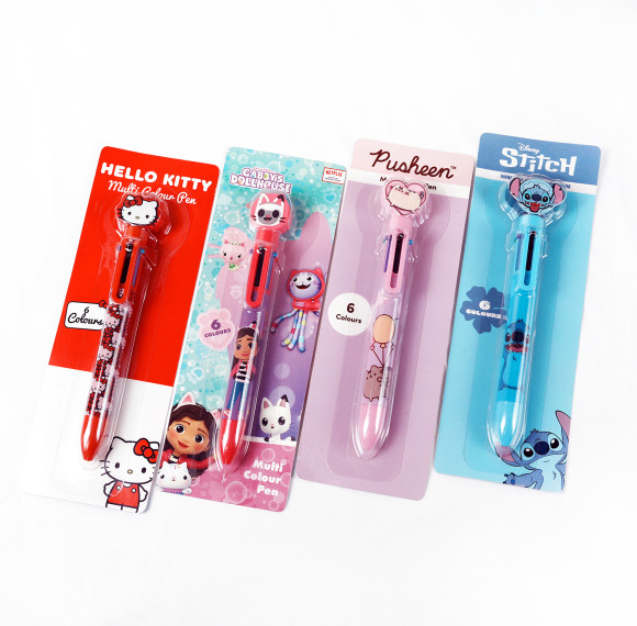 Rainbow Click 6-in-1 Topper Pen