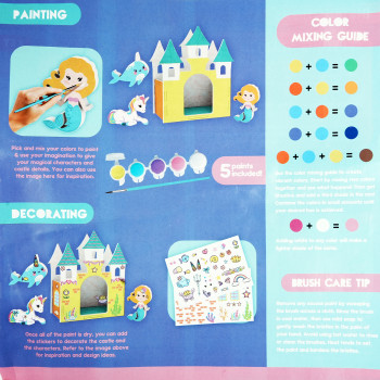 Magic Castle 3D Build and Paint Creative Craft Studio