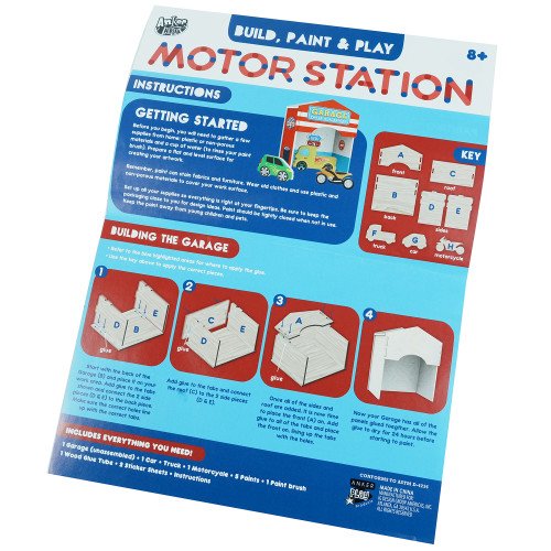 Motor Mania 3D Build and Paint Garage Workshop