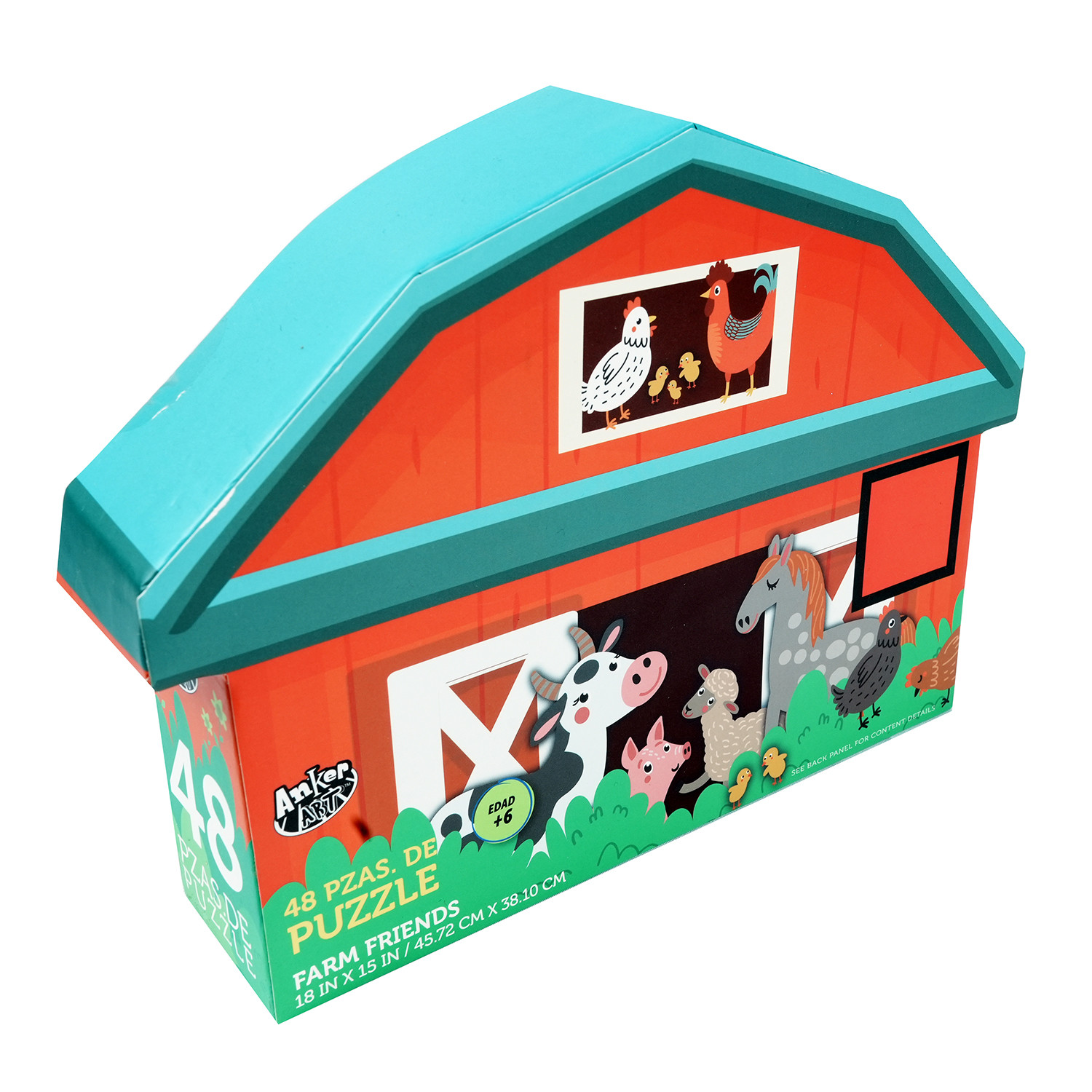 portable puzzle with color box