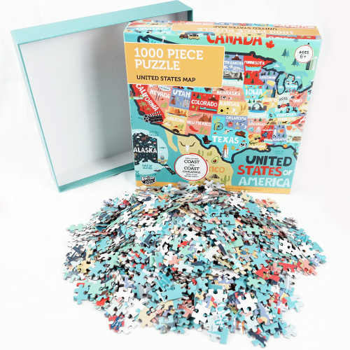 Grand Map Explorer 1000-Piece Challenge Jigsaw
