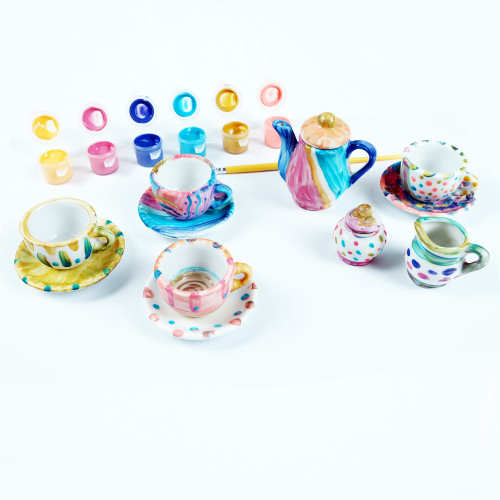 My Itty Bitty DIY Ceramic Tea Set