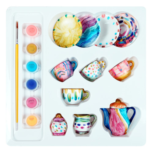 My Itty Bitty DIY Ceramic Tea Set