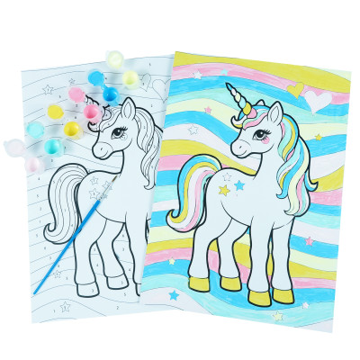 Unicorn Paint-by-Number Kit