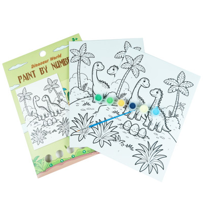 Jungle Dinosaur Paint-by-Number Kit