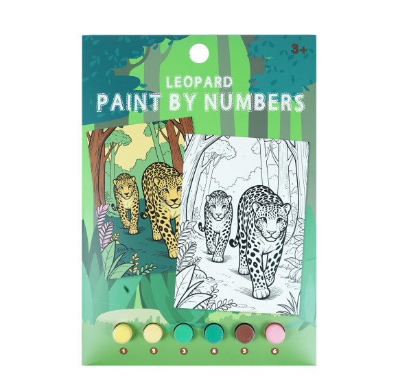 Forest Leopard Paint by number kit