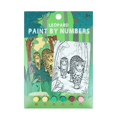 Forest Leopard Paint by number kit