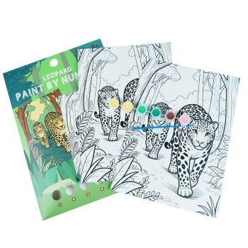 Forest Leopard Paint by number kit
