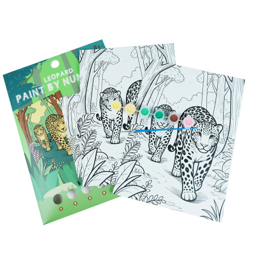 Forest Leopard Paint by number kit