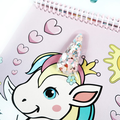 Pastel Shimmer Unicorn Ring Bound Activity Studio