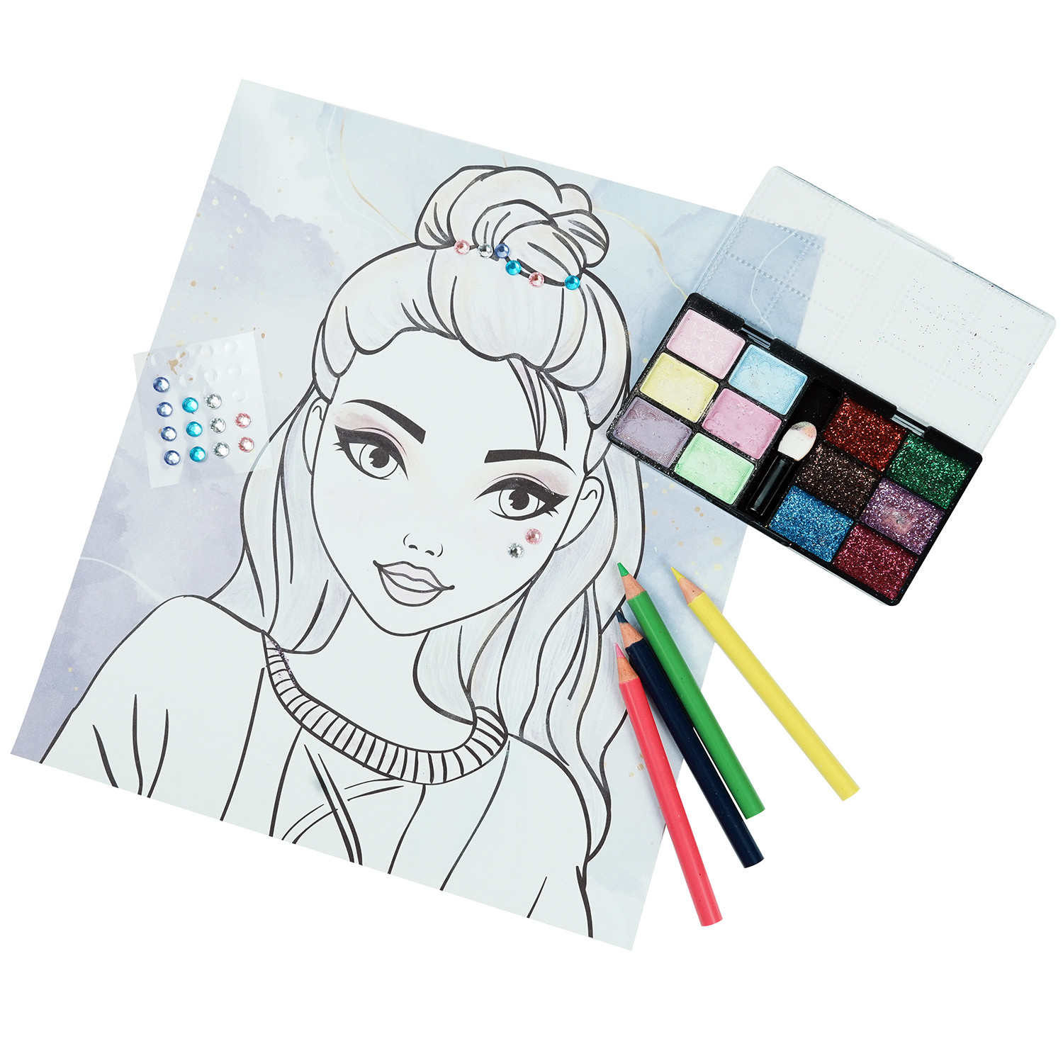 DIY face chart makeup kit