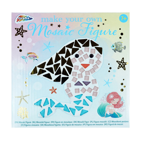 Mermaid GlassGlow Mosaic Artisan Figure Studio