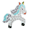 Unicorn GlassGlow Mosaic Artisan Figure Studio