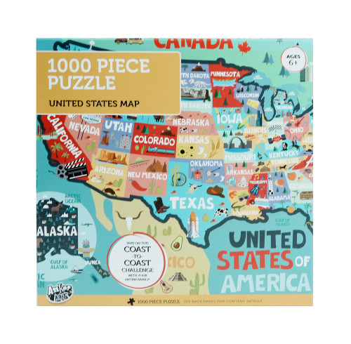 Grand Map Explorer 1000-Piece Challenge Jigsaw
