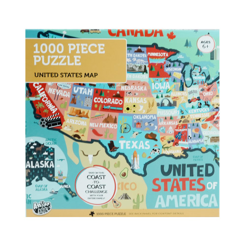 Grand Map Explorer 1000-Piece Challenge Jigsaw
