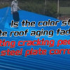 Is the color steel plate roof aging, fading, coating cracking, peeling, or steel plate corrosion?!