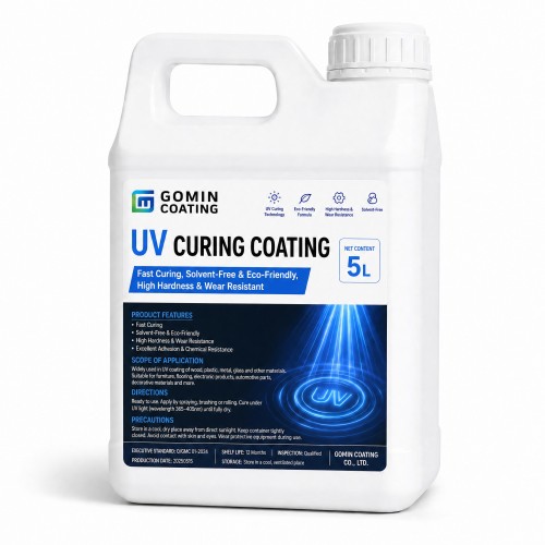 GOMIN UV Clear Coat GM-700 — High-Gloss Non-Yellowing UV Curable Varnish for Wood Plastic & Metal | Factory Wholesale from China