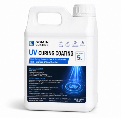 GOMIN UV Clear Coat GM-700 — High-Gloss Non-Yellowing UV Curable Varnish for Wood Plastic & Metal | Factory Wholesale from China