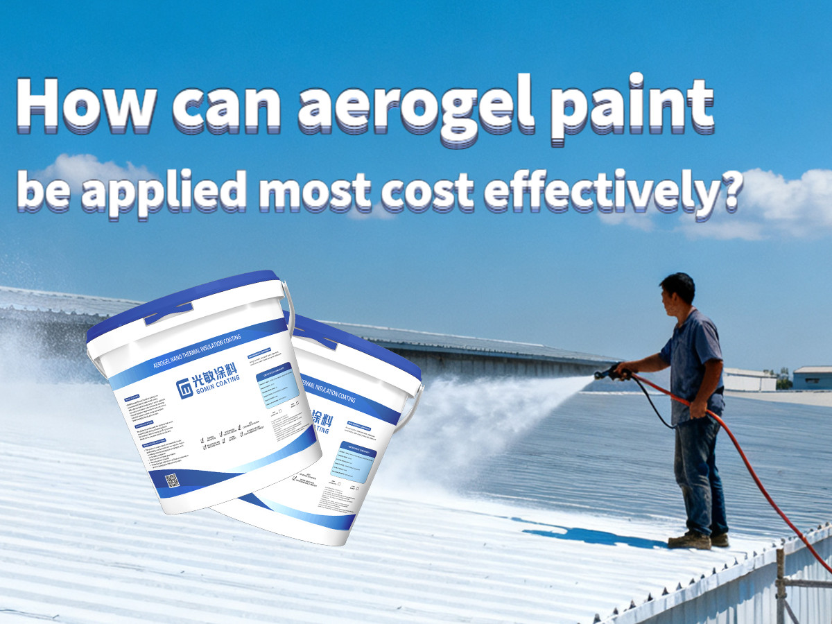 How can aerogel paint be applied most cost effectively?