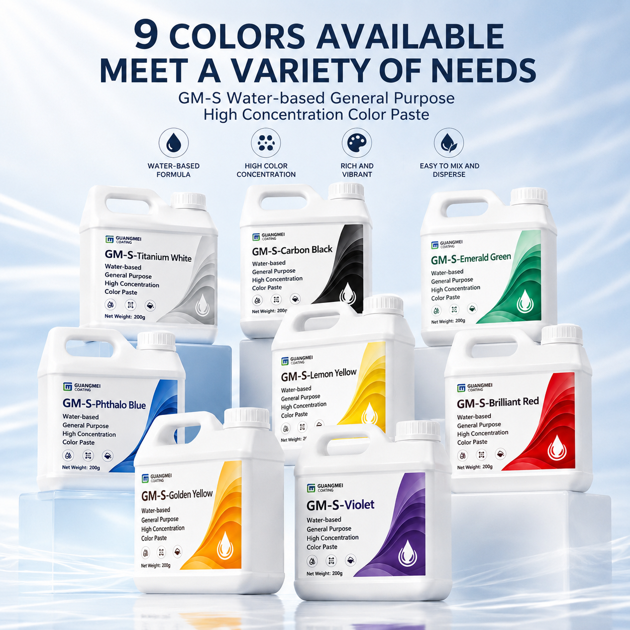 High-Concentration Universal Color Paste for Coatings