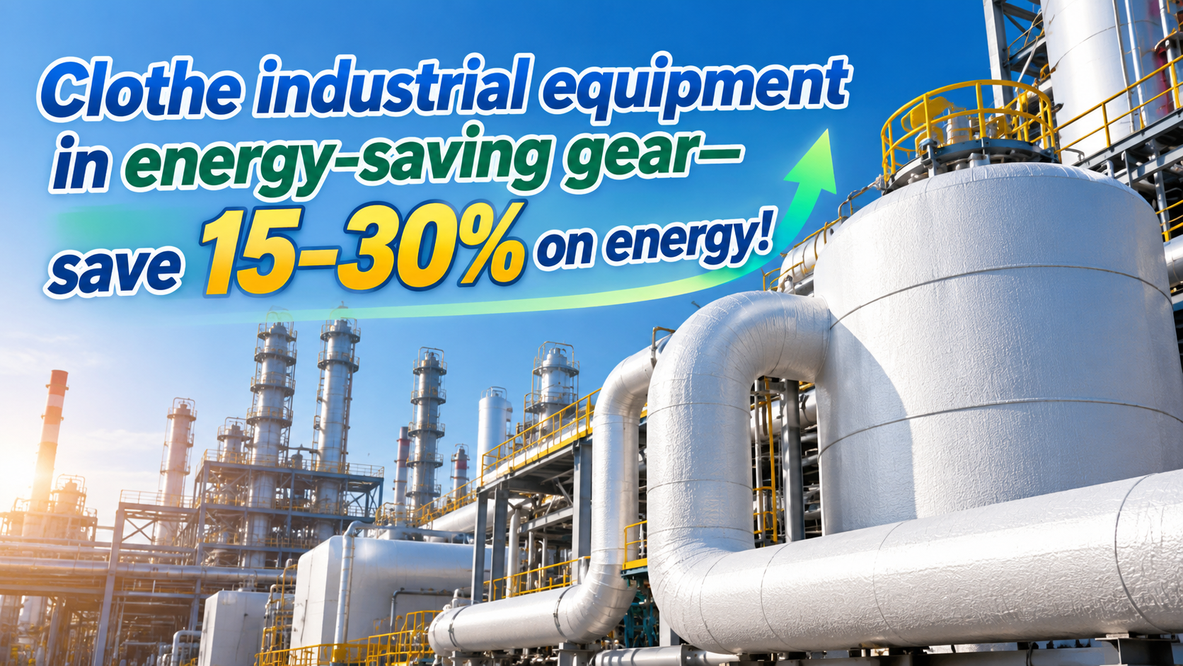 Clothe industrial equipment in energy-saving gear—save 15–30% on energy!
