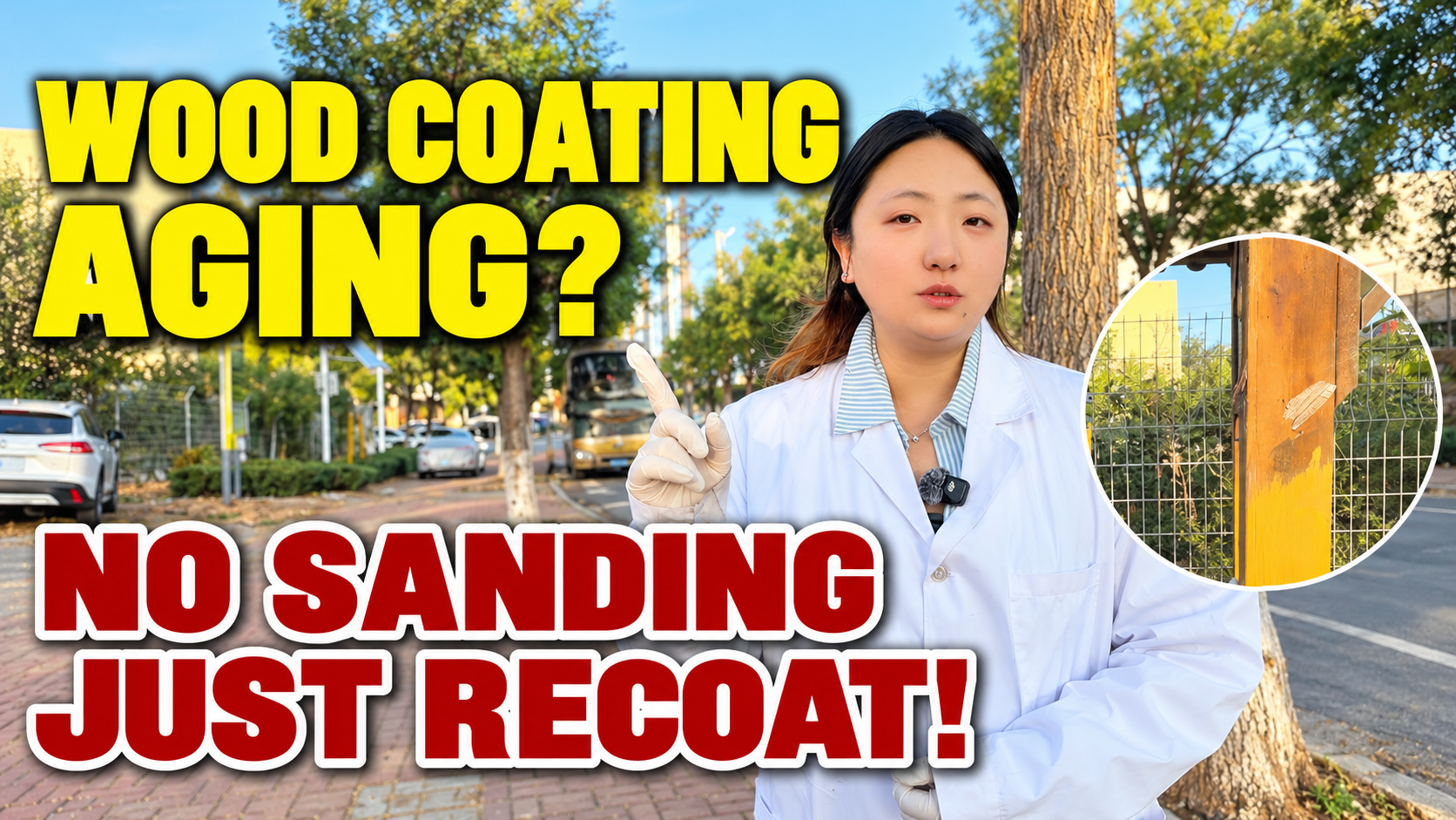 How to deal with aged wood finish? Refinish it directly—no manual sanding required.