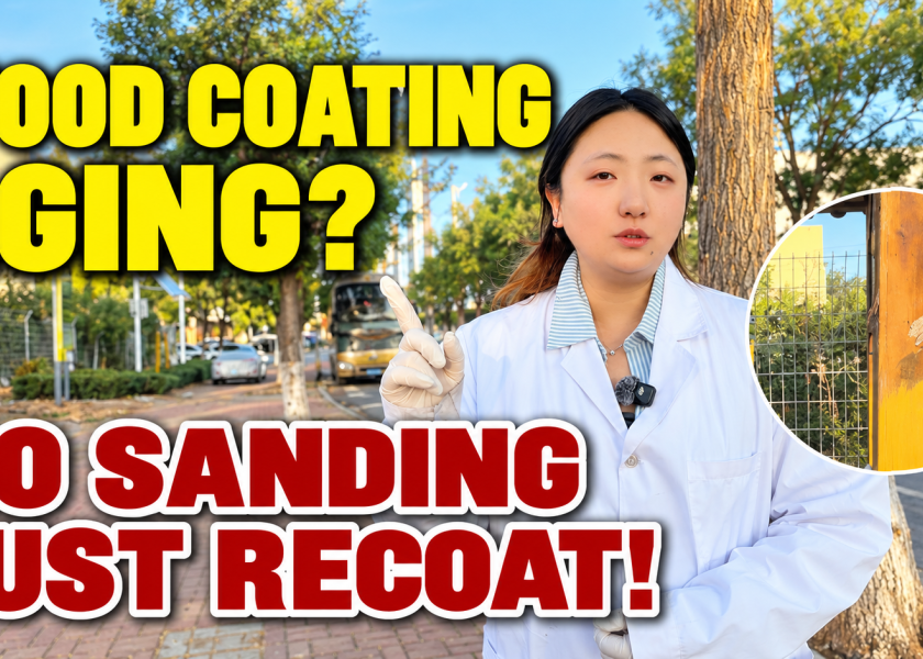 How to deal with aged wood finish? Refinish it directly—no manual sanding required.