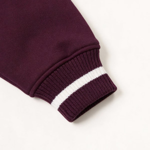 Private Label Oversized V-Neck Sweatshirt Women - Preppy Contrast Collar Pullover | Air Layer Fabric Custom Embroidery Ready