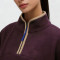Quarter Zip Sweatshirt Women - Retro Colorblock Polar Fleece Pullover | Custom Embroidery Ready