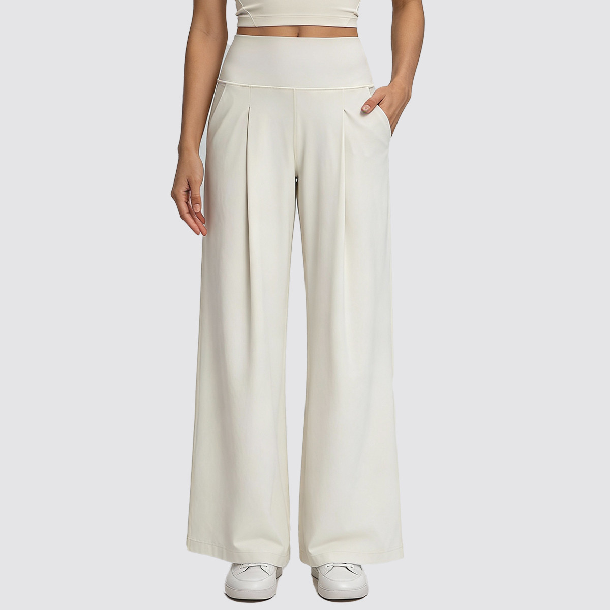 Women's Wide Leg Yoga Pants with Pockets Custom Activewear Manufacturer China