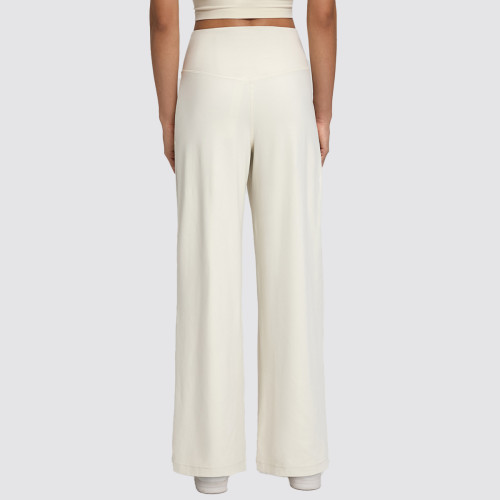 Yoga Pants with Pockets - Women's Wide Leg High Waisted Workout Trousers | Buttery Soft Nylon Lycra Custom Activewear Manufacturer