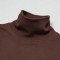 Womens Mock Neck Sweatshirt - Chocolate Brown Boxy Fit Pullover | Wholesale Blank Sweatshirts Manufacturer