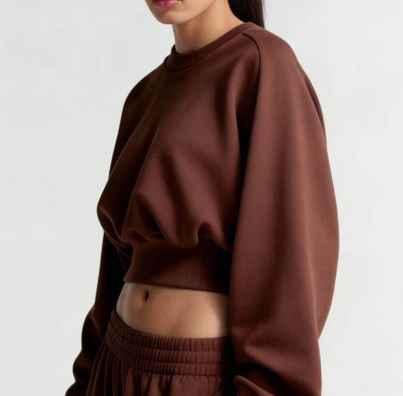 Cinched Waist Sweatshirt Women - Soft Modal Recycled Crewneck | Sustainable Activewear Manufacturer