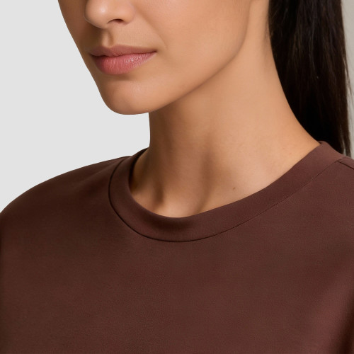 Open Back Yoga Top Long Sleeve - Soft Modal Crossover Sweatshirt | Activewear Manufacturer