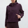 Women's Half Zip Hoodie - Mixed Media Polar Fleece Pullover | Custom Sportswear Manufacturer