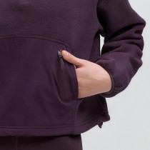 Women's Half Zip Hoodie - Mixed Media Polar Fleece Pullover | Custom Sportswear Manufacturer