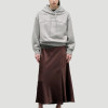 Heavyweight Cotton Hoodie - Grey Oversized Cross Neck Pullover | Blank High Quality Hoodies Supplier