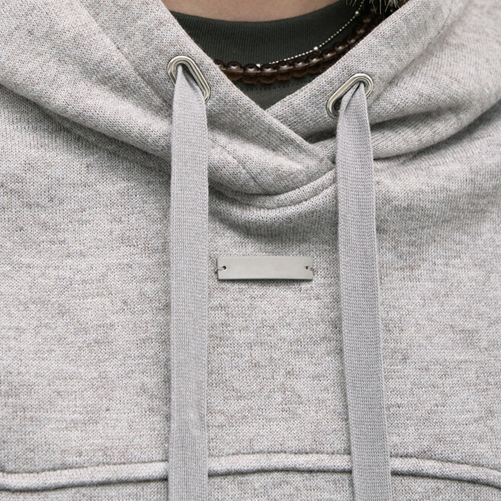 Cross neck detail with thick flat drawstrings