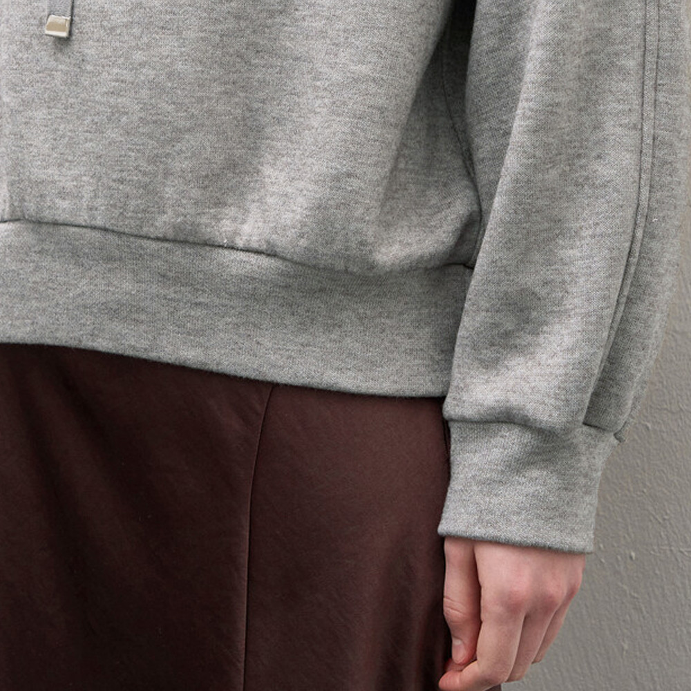 Soft brushed fleece cotton blend fabric texture