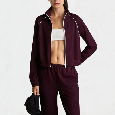 Womens Track Jacket - Scuba Fabric Zip Up Sportswear | Custom Activewear Manufacturer