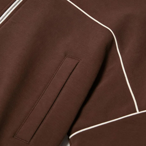 Women's Zip Up Sports Jacket - Contrast Piping Relaxed Fit Top | Custom Activewear Manufacturer