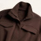 Chocolate Brown Utility Jacket - Soft Brushed Modal Coat | Private Label Clothing Manufacturers