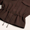 Chocolate Brown Utility Jacket - Soft Brushed Modal Coat | Private Label Clothing Manufacturers