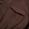 Chocolate Brown Utility Jacket - Soft Brushed Modal Coat | Private Label Clothing Manufacturers