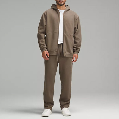 Men's Full Zip Fleece Hoodie - 70% Cotton Heavyweight Jacket | Clothing Manufacturers For Startups