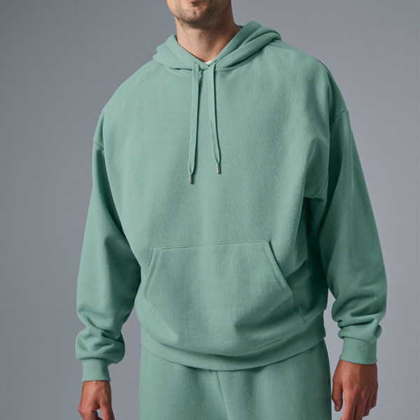 Heavyweight Fleece Hoodie - Blank Sage Green Pullover | Clothing Manufacturers For Startups