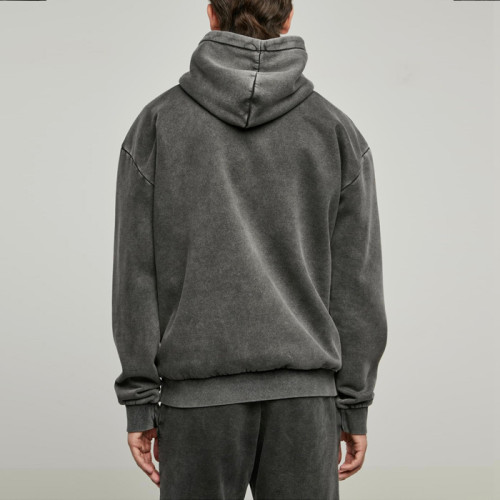 Boxy Fit Hoodie - Heavyweight Acid Wash Pullover | Custom Streetwear Manufacturer