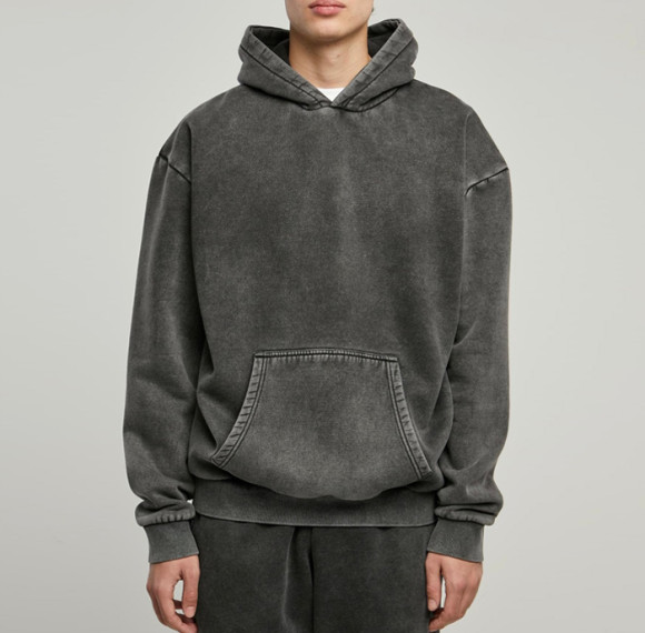 Boxy Fit Hoodie - Heavyweight Acid Wash Pullover | Custom Streetwear Manufacturer