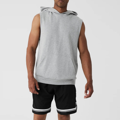 Men's Sleeveless Hoodie - Lightweight French Terry Muscle Top | Custom Hoodie Manufacturer