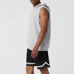 Men's Sleeveless Hoodie - Lightweight French Terry Muscle Top | Custom Hoodie Manufacturer